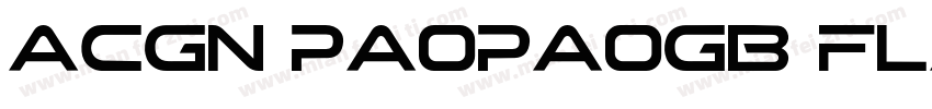 ACGN PaopaoGB Flash字体转换